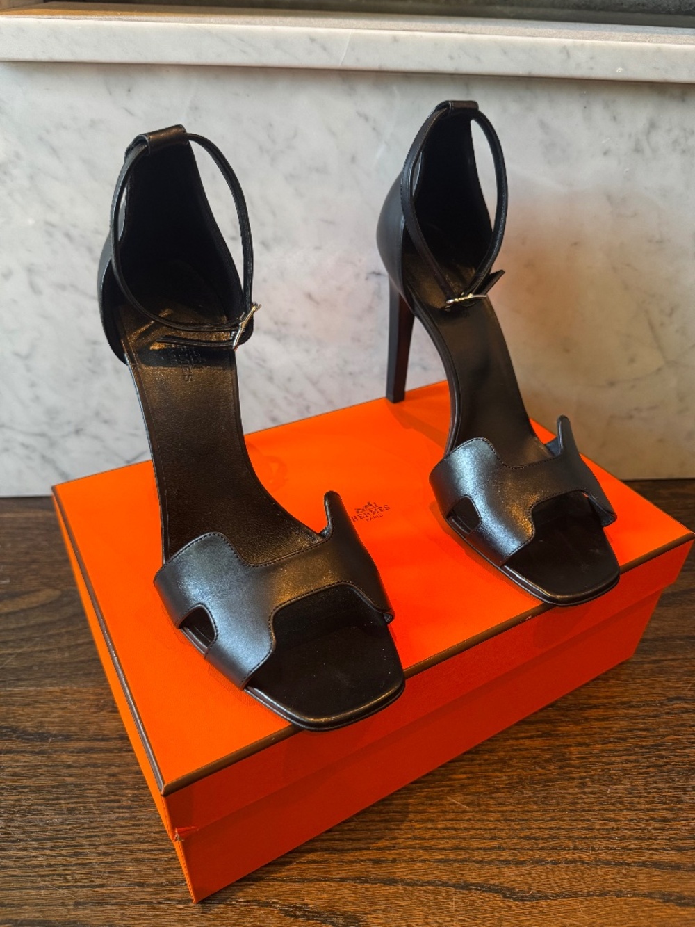 Hermes ‘Joy 105’ High Heel Sandals - Size 41 - Like New!